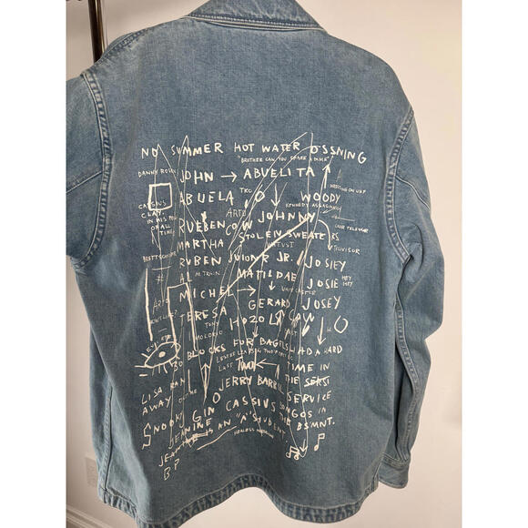 Rome Pays Off Jackets & Blazers - Rome Pays Off Basquiat Exhibit Denim Jacket Size L Los Angeles